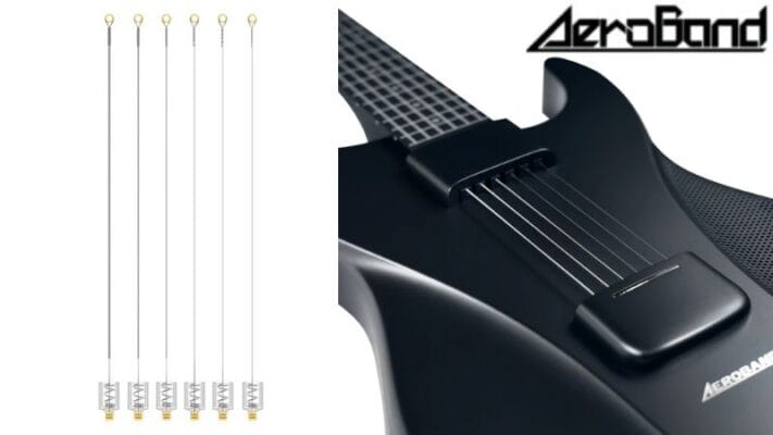 Close-up of AeroBand instrument, showcasing sleek design details.
