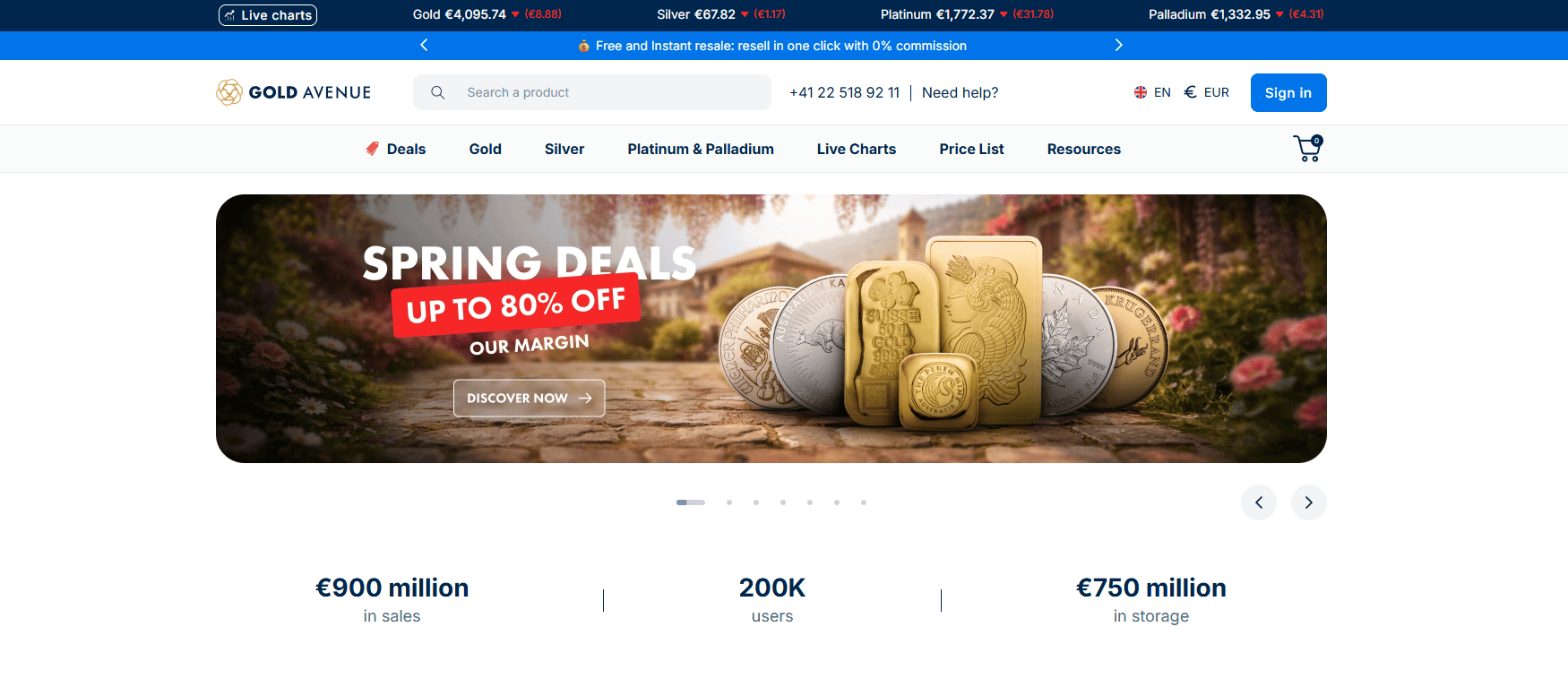GOLD AVENUE review: user-friendly platform interface
