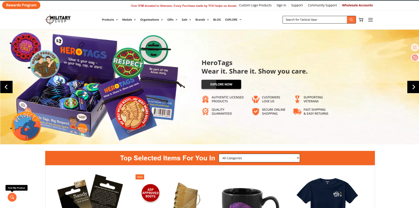 Military Shop Australia Review