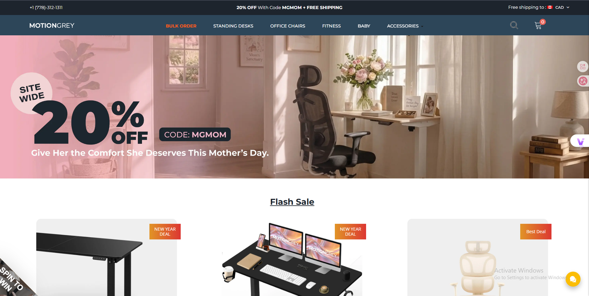 Adjustable standing desk review Canada, ergonomic design.
