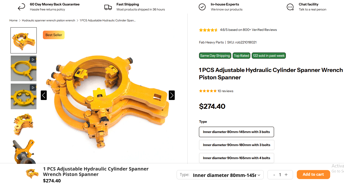 Warehouse full of parts for Fab Heavy Parts review