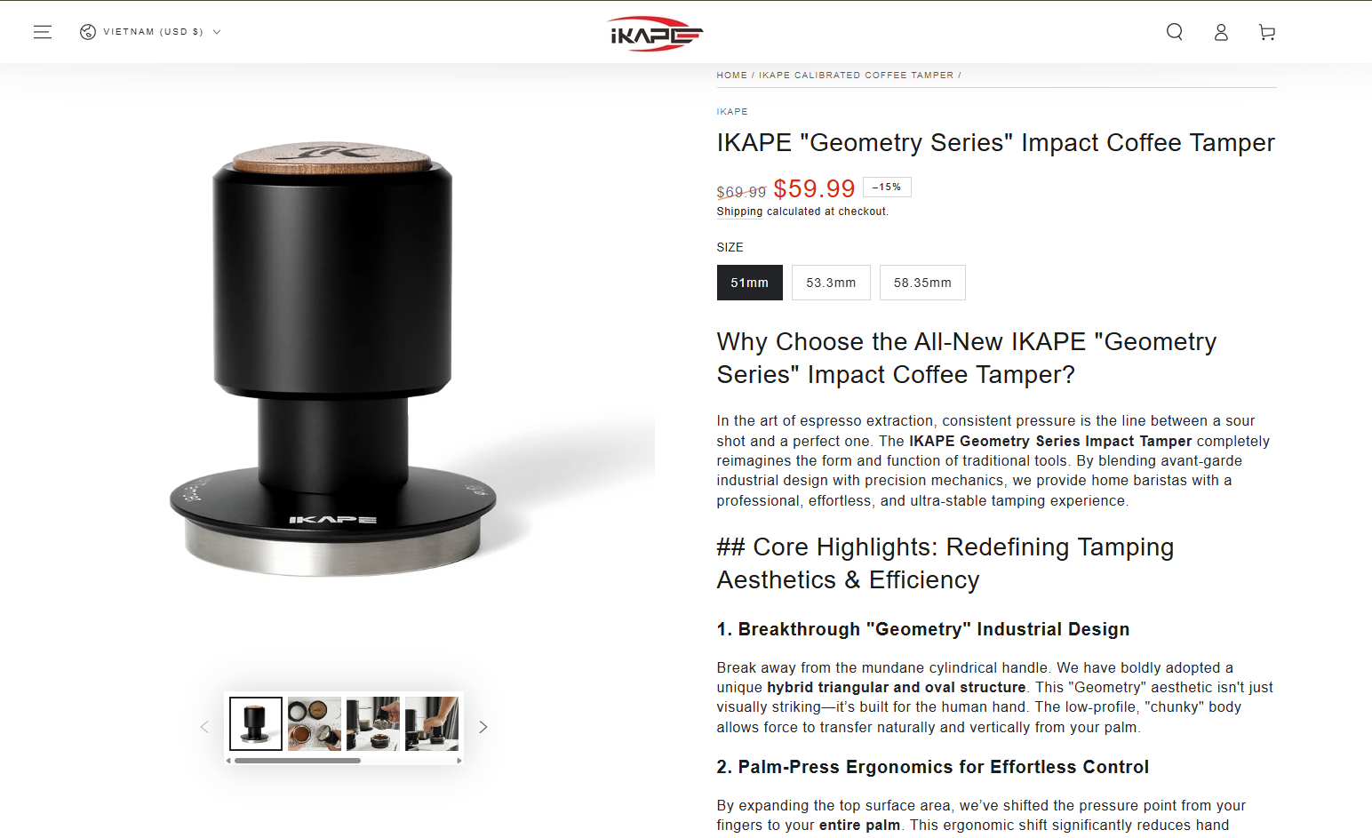 Full set of Ikape espresso tools for home baristas.