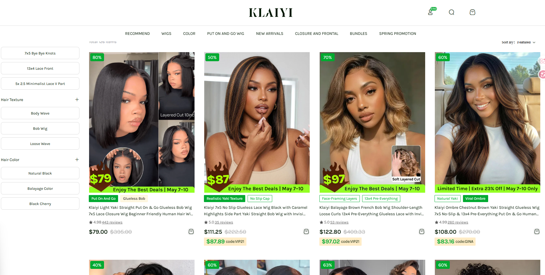 Klaiyi Hair review highlighting the quality of their bundles.