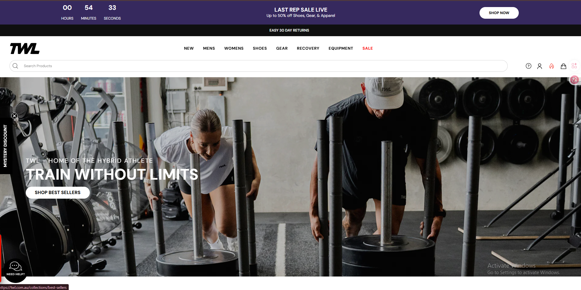 TWL Fitness Australia athletes training intensely