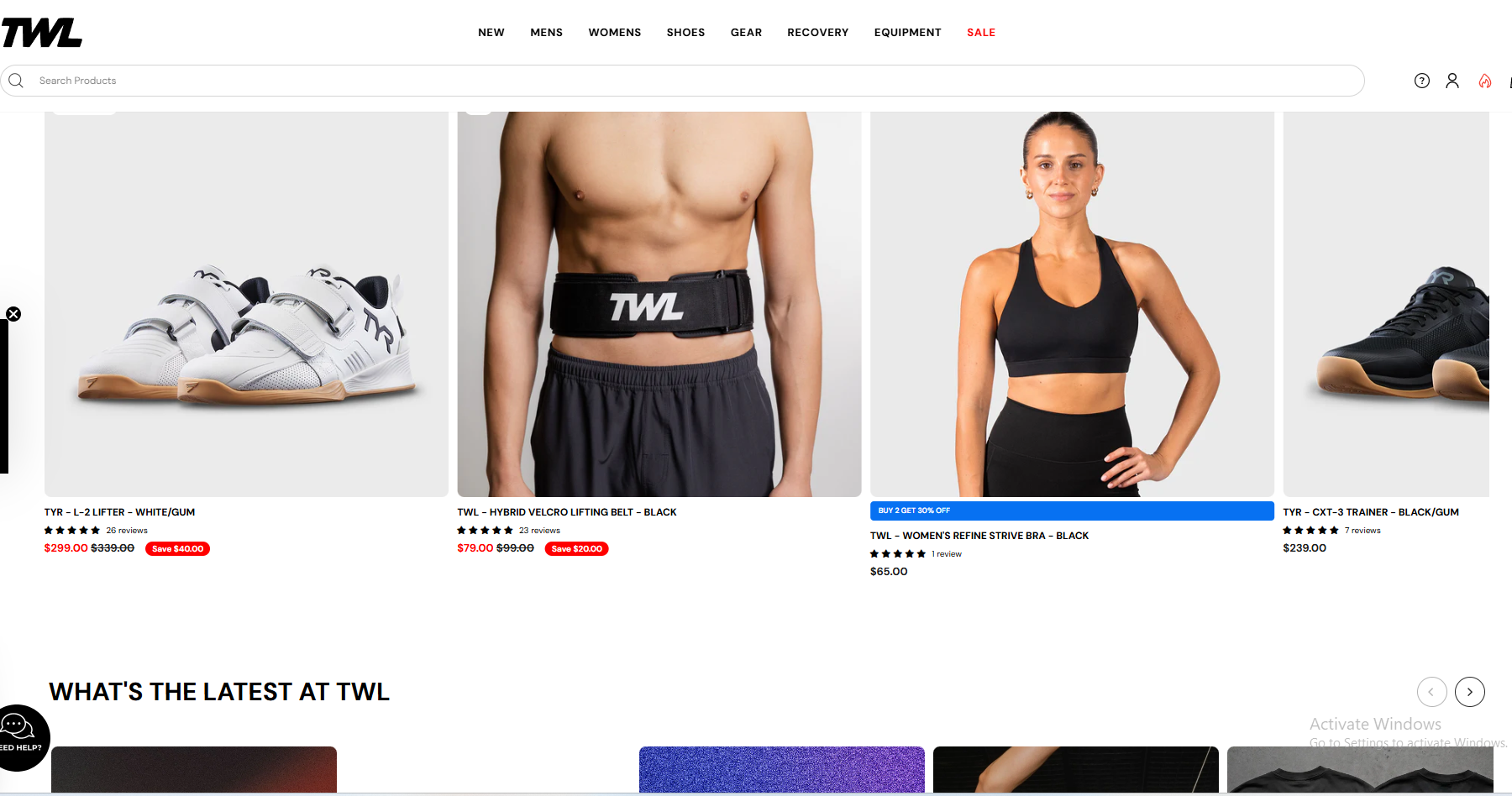 TWL Fitness Australia branded gym equipment