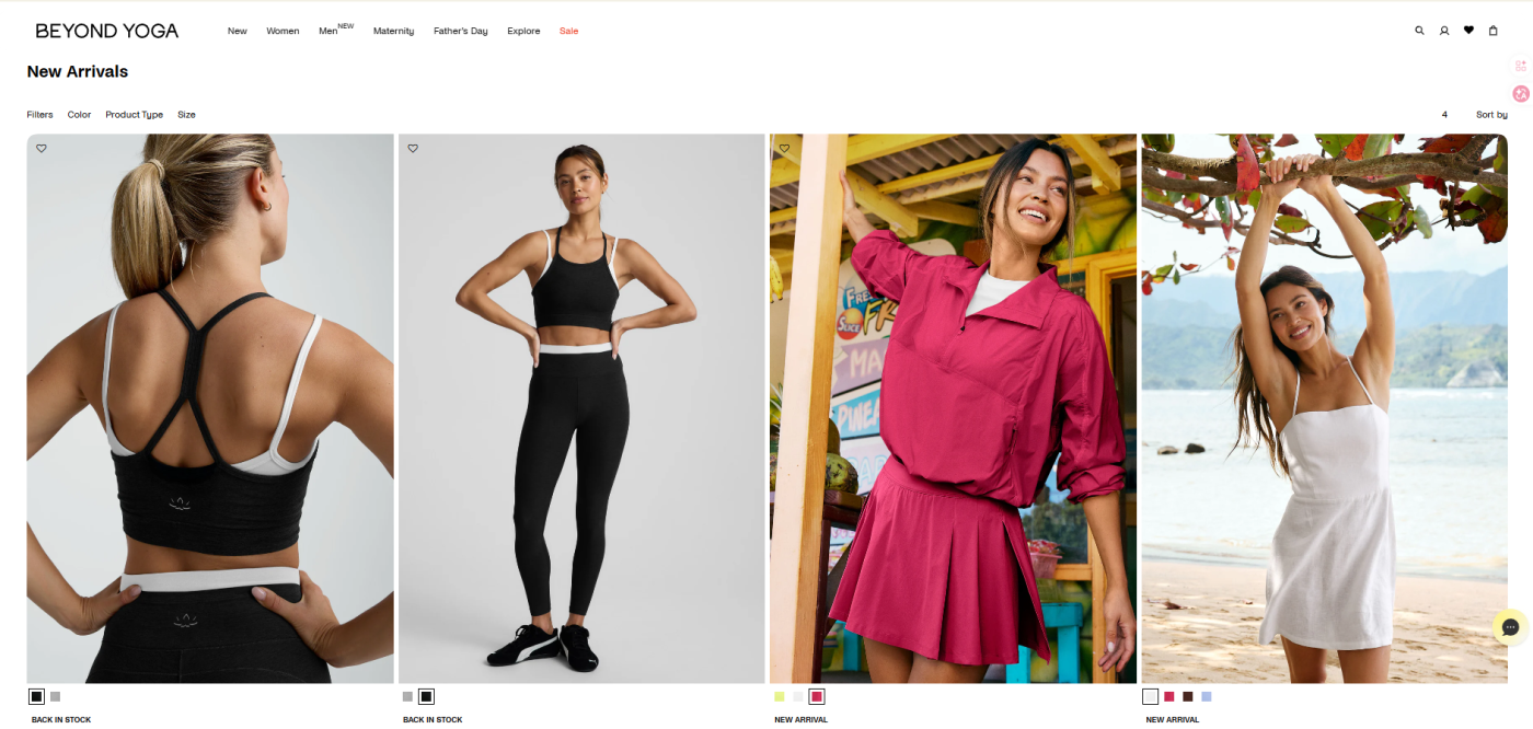 Woman in Beyond Yoga athleisure, perfect for workouts.