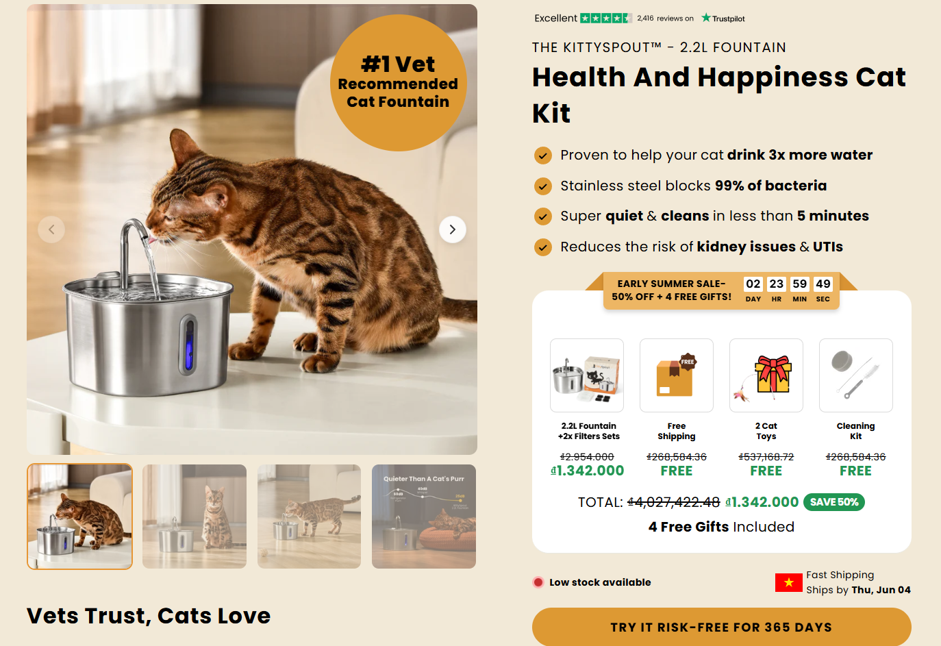KittySpout cat fountain review - 3