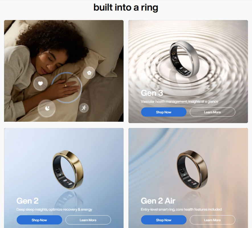 RingConn smart ring review: A close-up of the RingConn smart ring on a finger, highlighting its sleek design and sensors.