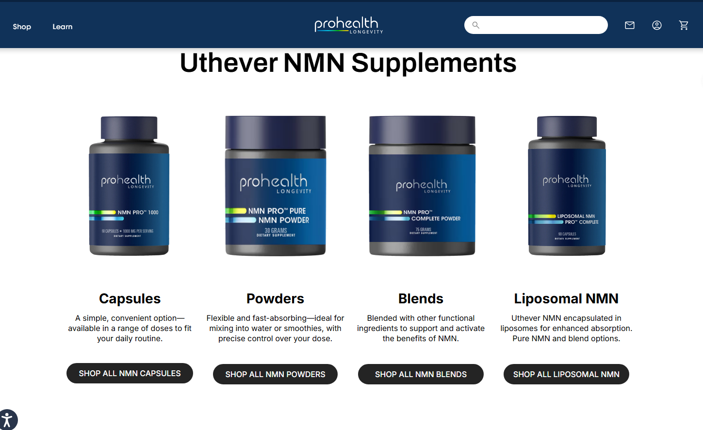 ProHealth longevity supplements review - 2