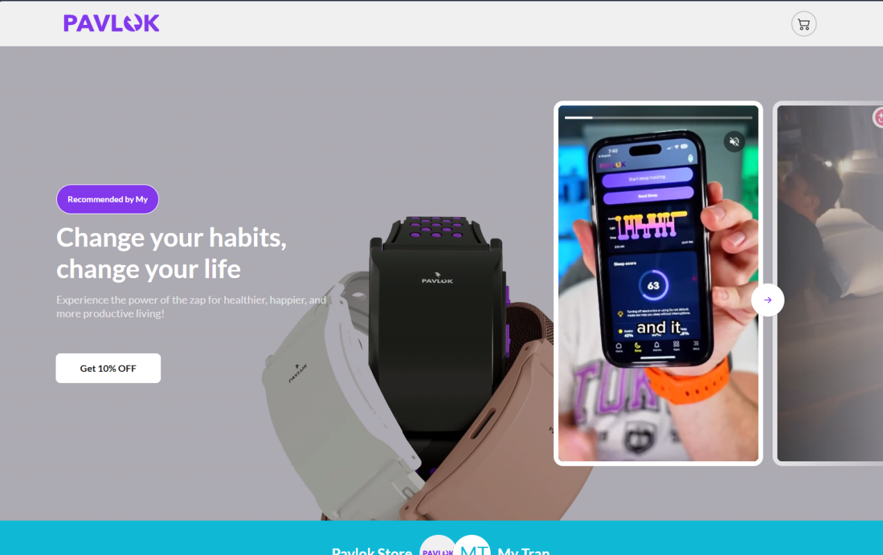 Pavlok Collective device worn for habit change review