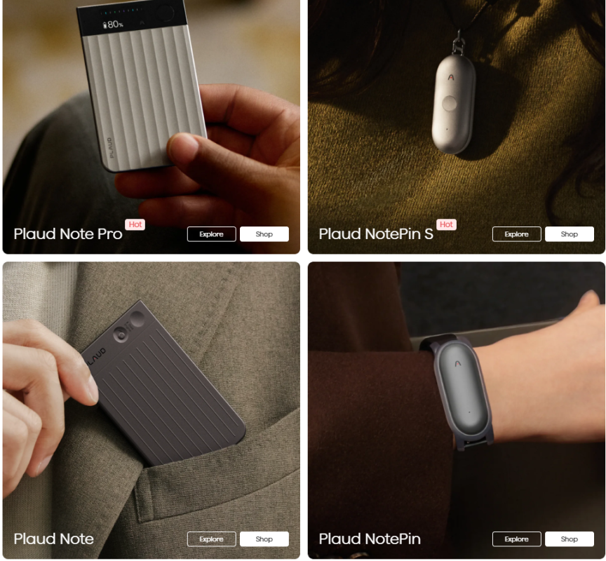 Plaud AI app interface, features highlighted in review