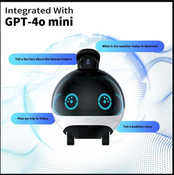 Enabot EBO X integrated with GPT-4o mini voice assistant