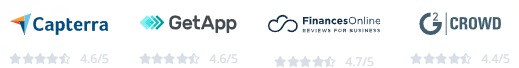 SimplyBook.me independent review ratings on Capterra, GetApp, FinancesOnline and G2