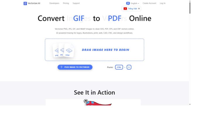 Vectorizer.AI alternatives comparison - Vectorizer.AI homepage