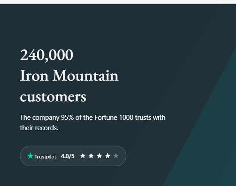 Clutter backed by Iron Mountain with 240000 customers and Trustpilot 4.0 out of 5 rating