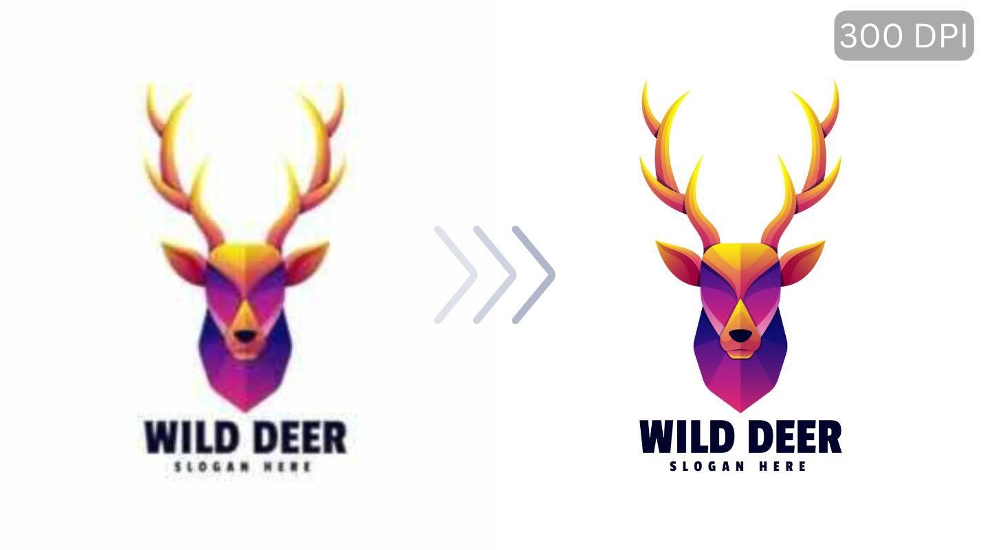 Logo artwork enlarged without visible edge artefacts