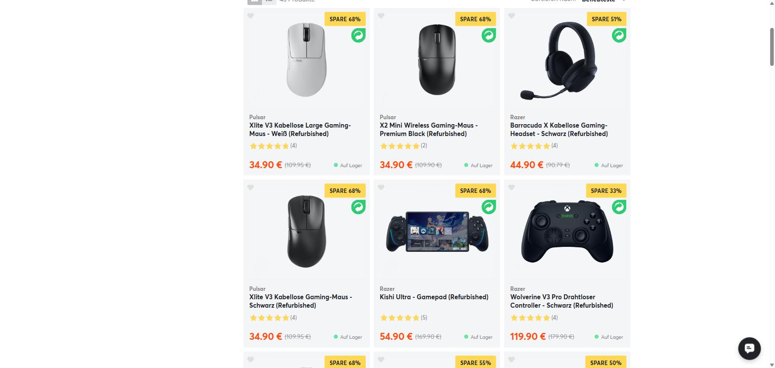 MaxGaming refurbished gaming gear discounted up to 68 percent