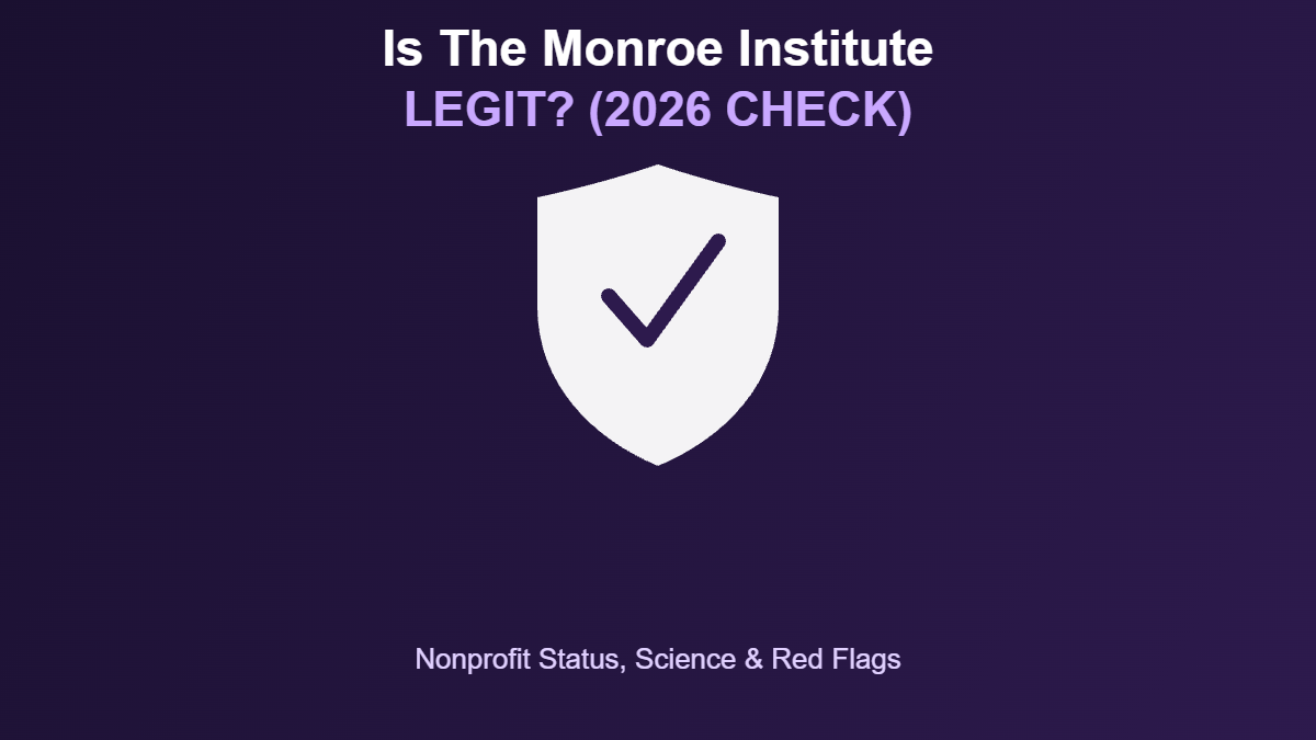 Is the Monroe Institute legit 2026 check graphic