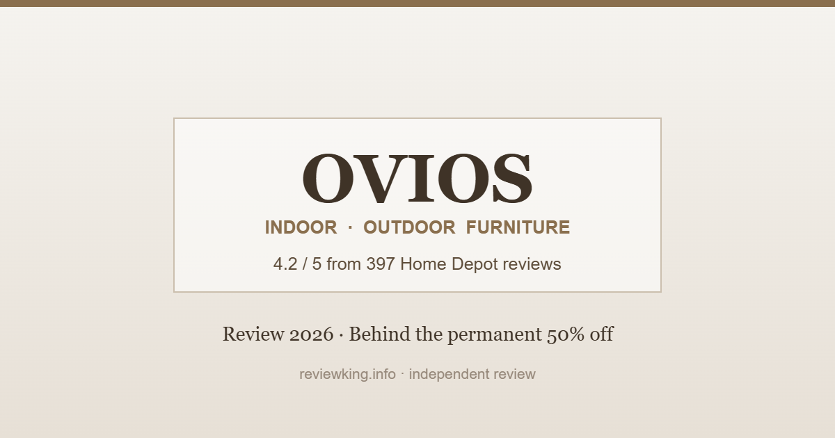 OVIOS Furniture Review 2026: Behind the Permanent 50% Off