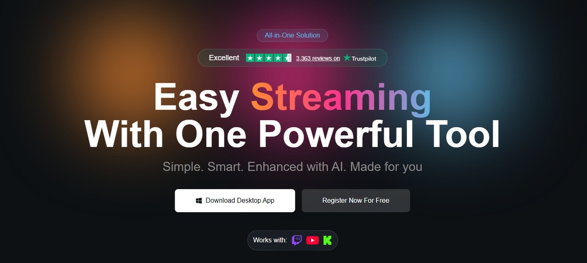 OWN3D Pro streaming tool homepage
